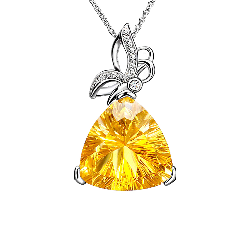 JOLEE 黄水晶吊坠项链