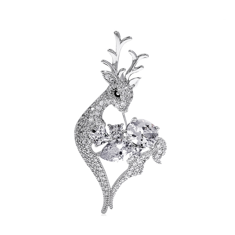 SENDM 复古麋鹿别针