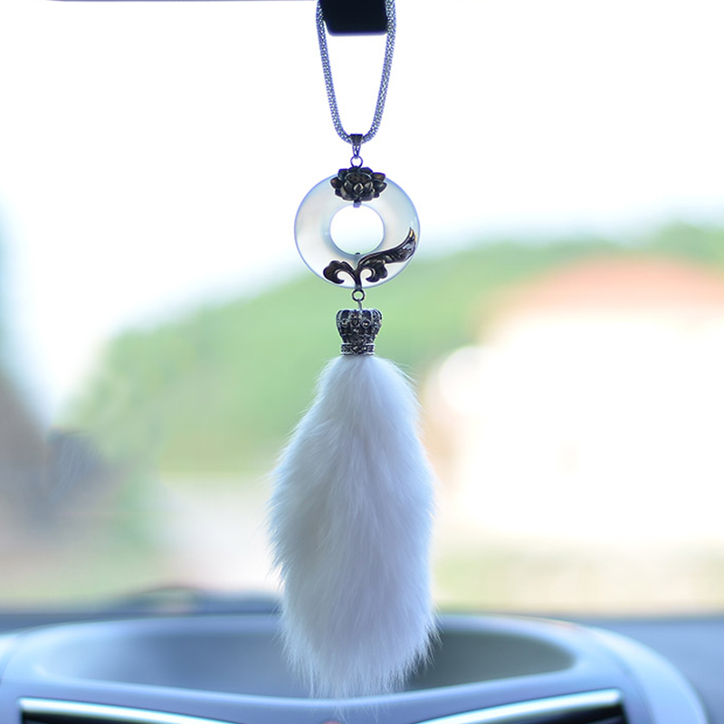 一车一友 狐狸毛绒 汽车挂件