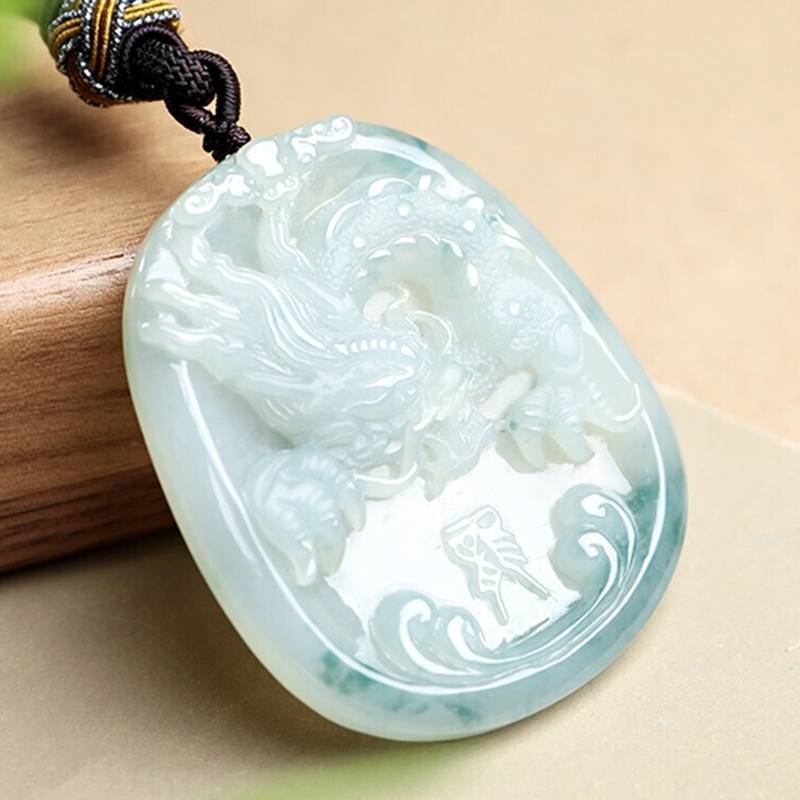 印象眸 情侣款龙牌翡翠吊坠