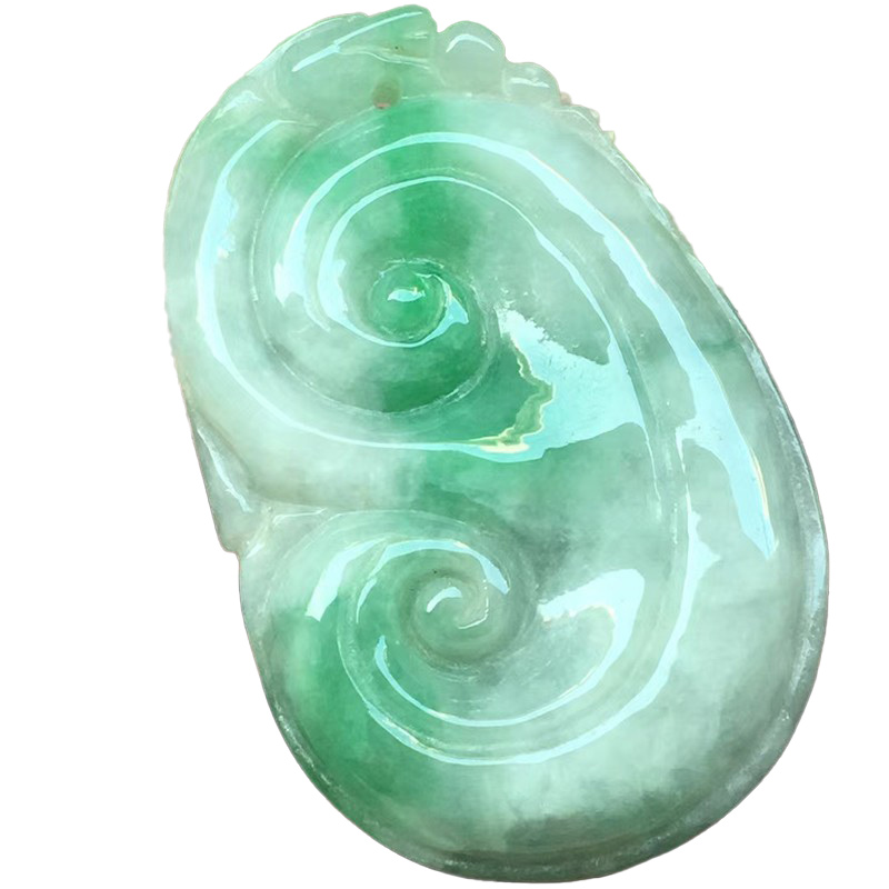 寻极翡翠如意玉石吊坠