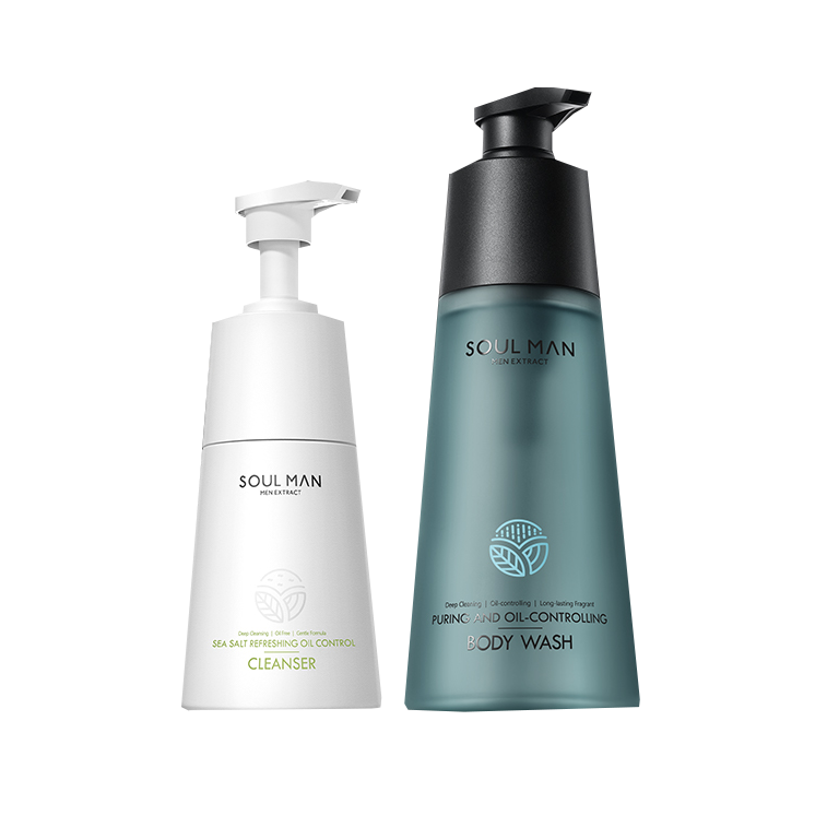 极男 净螨清爽洗浴套装沐浴露