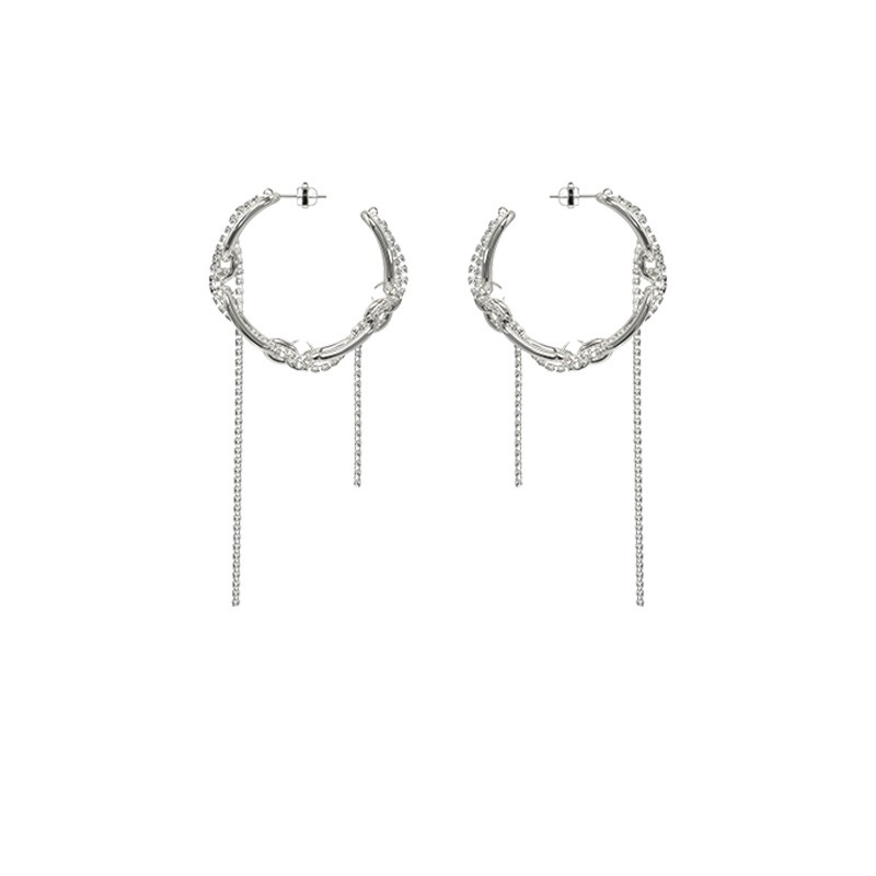 KVK 简约垂落织线 耳环