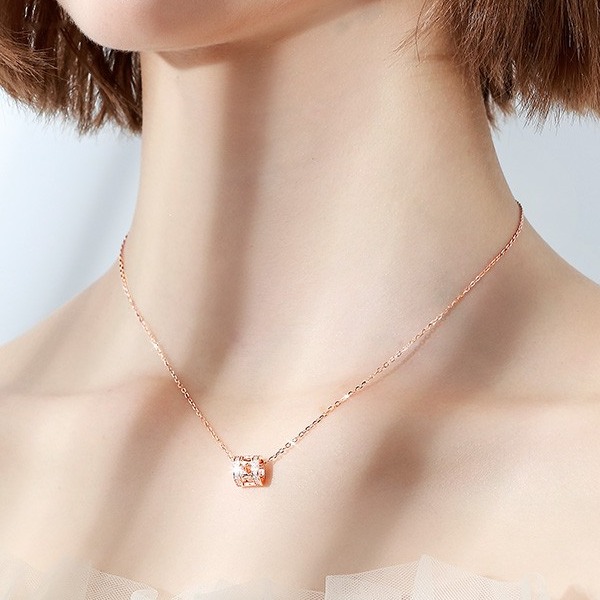 T400 小蛮腰银项链