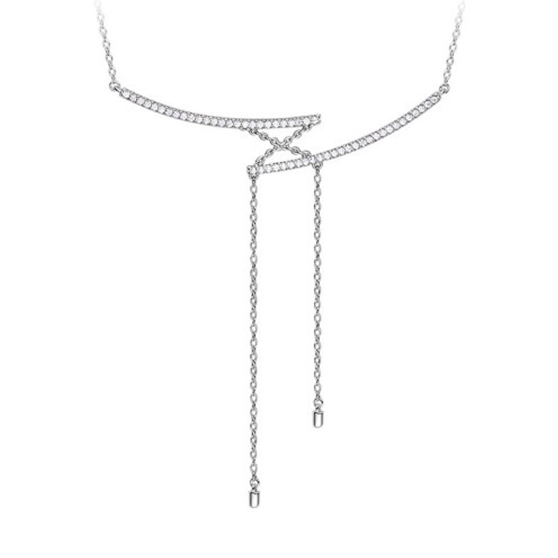 何方珠宝 绑带流苏 项链