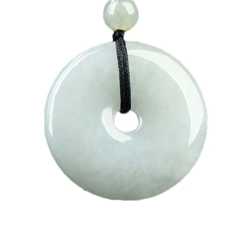 凤禧 浅绿平安扣 翡翠吊坠