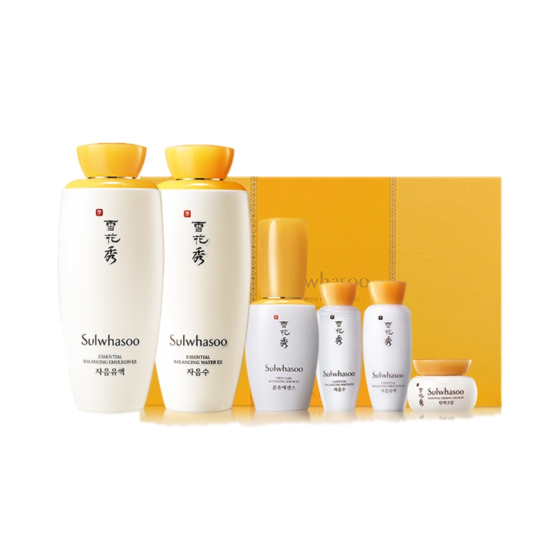 雪花秀 补水去黄 护肤套装
