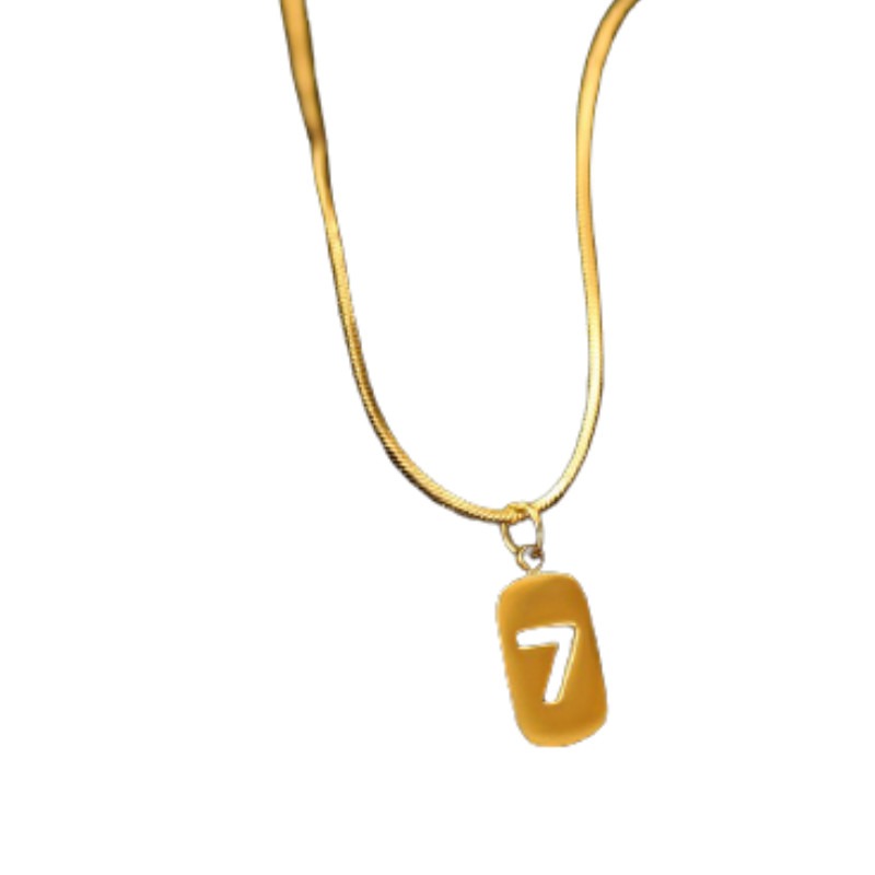 歌珀莱幸运数字锁骨链