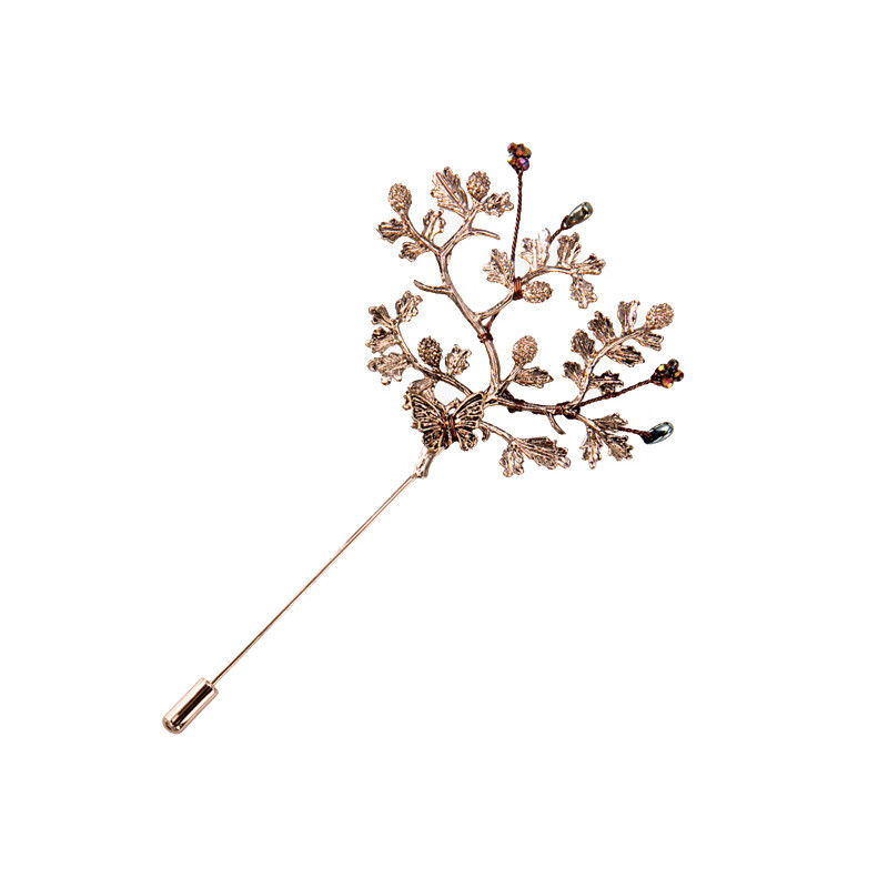 She's 复古月桂 胸针