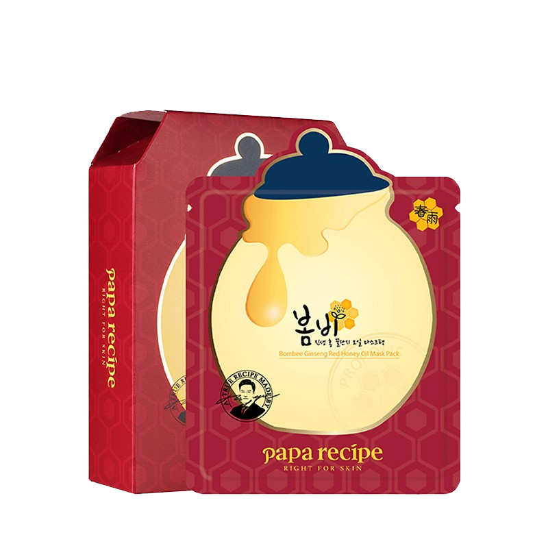春雨 红参蜂蜜精油补水面膜
