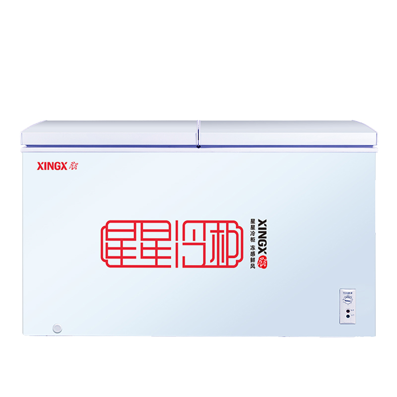 星星实用顶开门冷柜