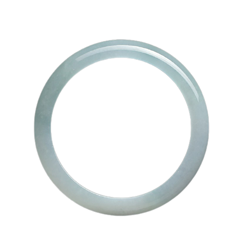 七彩云南 浅绿飘花翡翠手镯