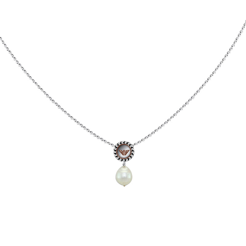 阿玛尼 珍珠鹰标项链