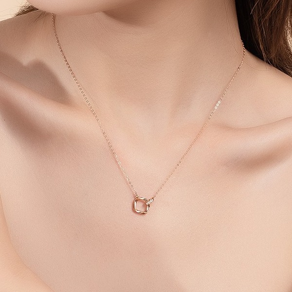 沫兰 莫比乌斯钻石项链