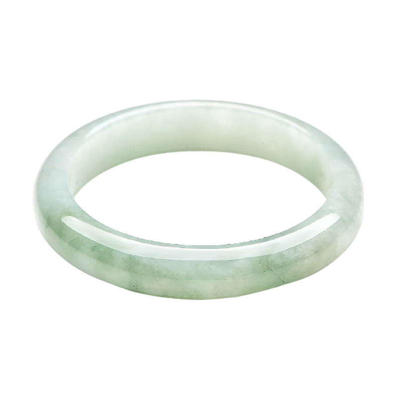 千载一玉 润亮细腻翡翠手镯