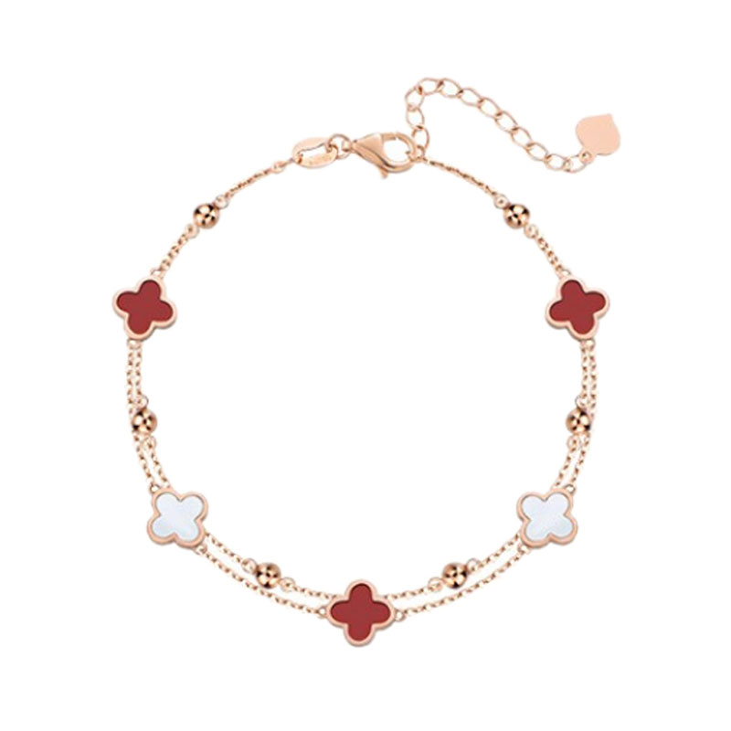 爱的约定 四叶草手链