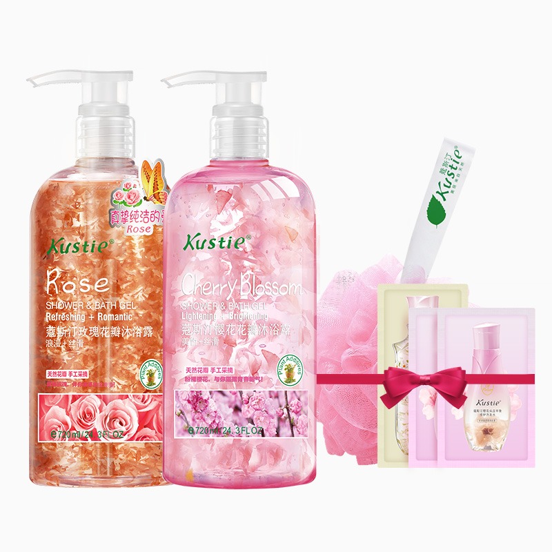 蔻斯汀樱花玫瑰花瓣沐浴露