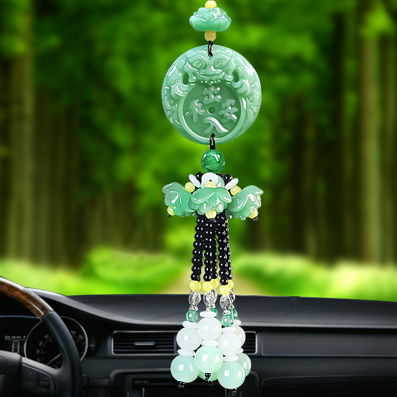 蓝轩 圆润剔透汽车挂件