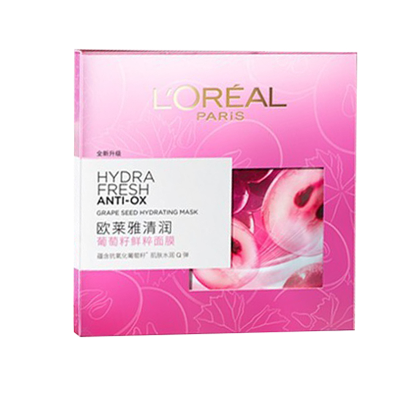 欧莱雅葡萄籽鲜粹面膜