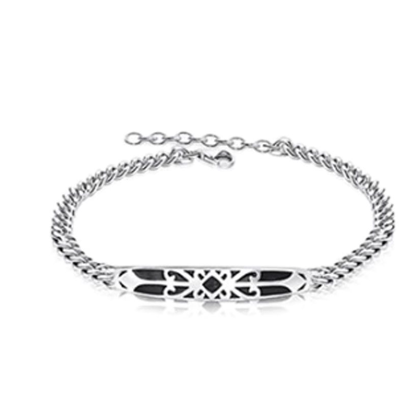 童画 银饰品护盾 手链