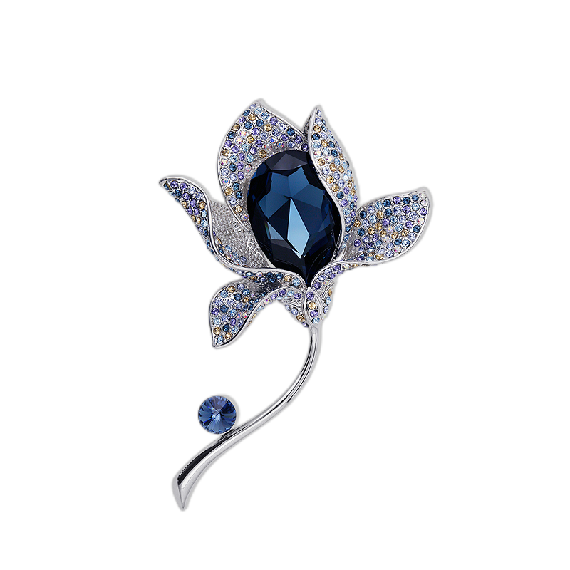 唐后 百合花胸针