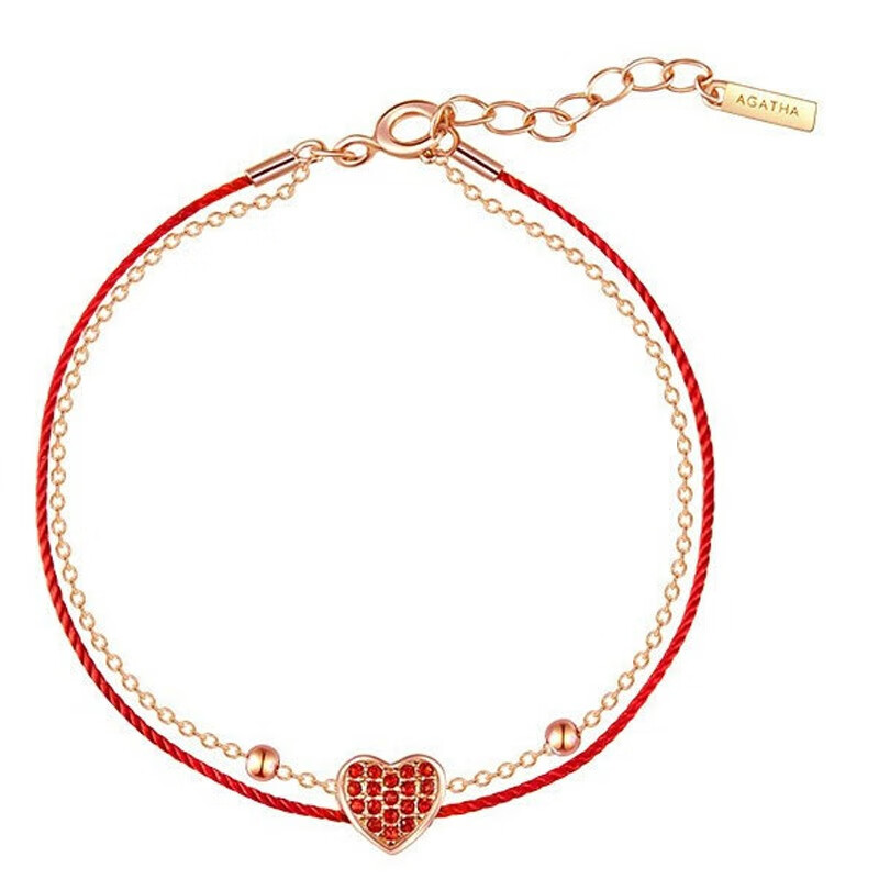 AGATHA红色本命年红绳手链