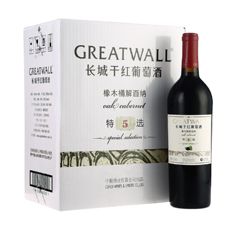 长城 5年橡木桶干红葡萄酒