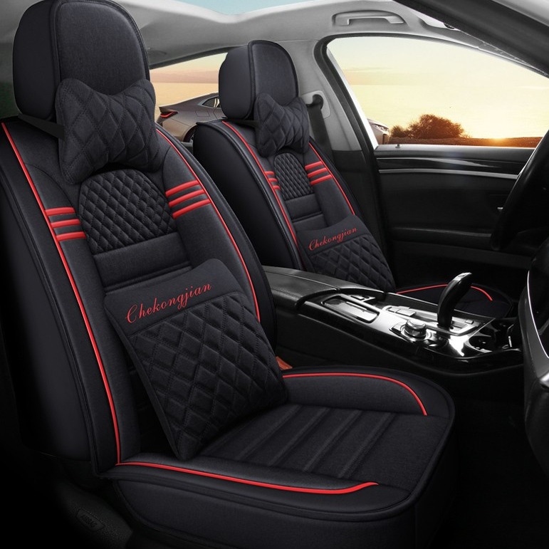 豫垫坊全包围亚麻汽车座垫