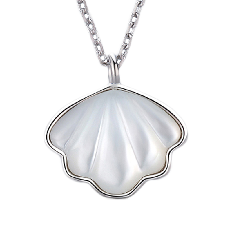 缔晶 一贝子925银项链