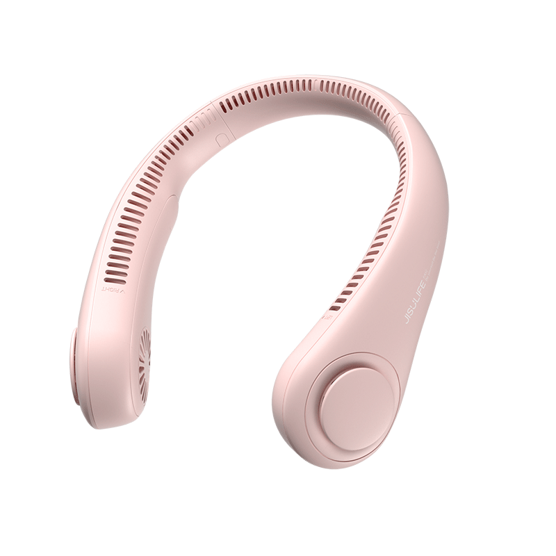 几素 樱花粉环绕风挂脖风扇