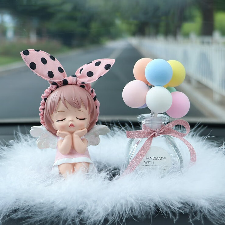 合梦 创意卡通汽车摆件