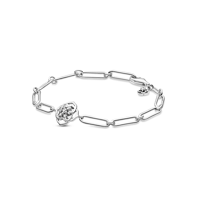 潘多拉 玫瑰花瓣环节手链