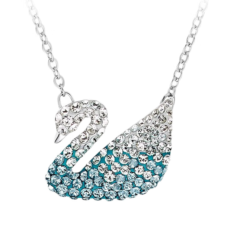 施华洛世奇 蓝色天鹅项链