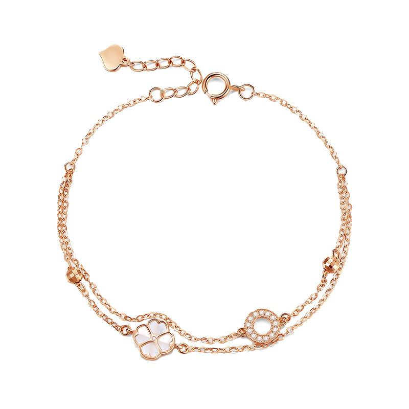 是你四叶草双链手链