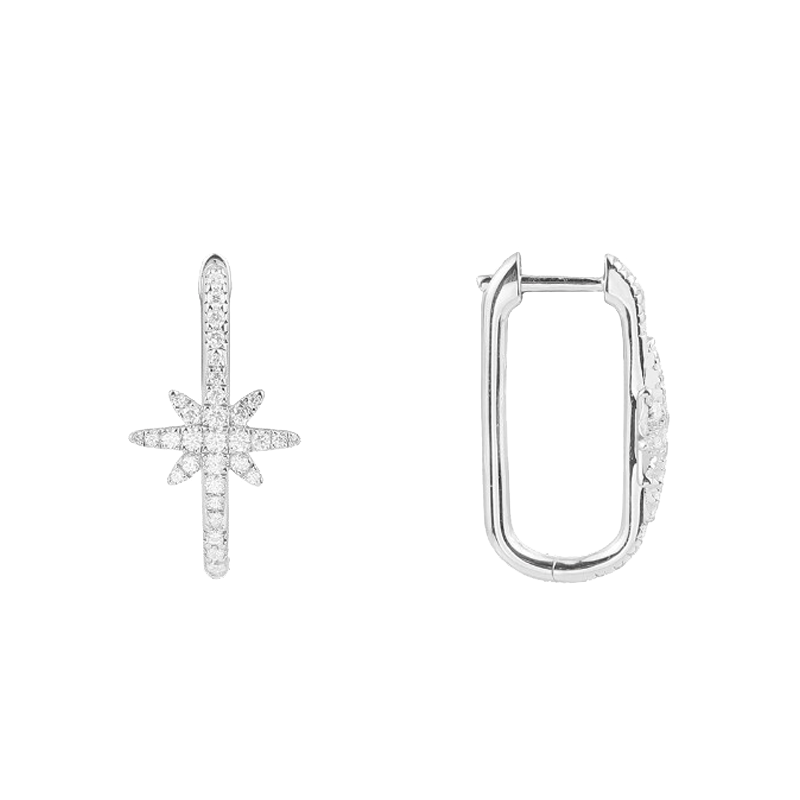 APM 方形六芒星耳饰