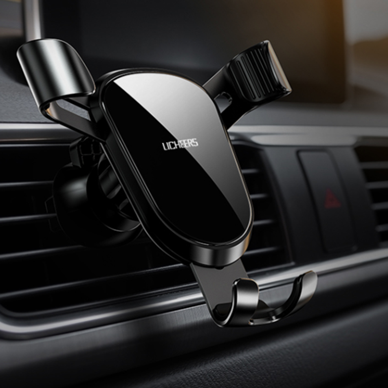 领臣合金重力感应车载手机支架