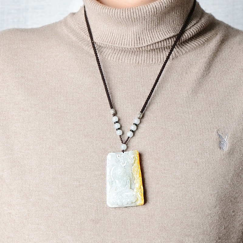 可玉可求 温润光泽 吊坠