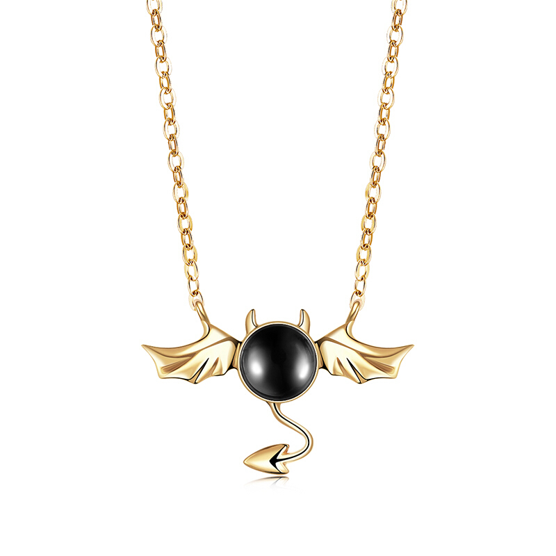 阿菲娜 黑玛瑙 项链