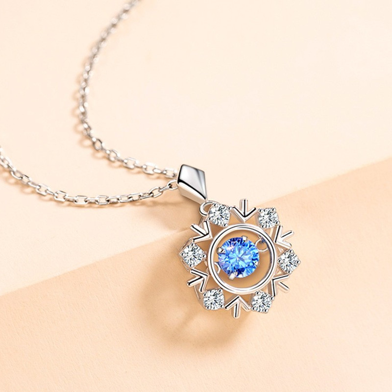 vana海蓝精美锁骨链