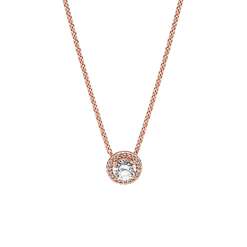 潘多拉 几何晶钻项链