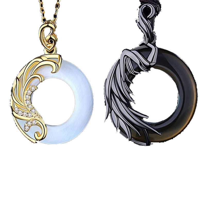 法蔻 冰种黑曜石 项链