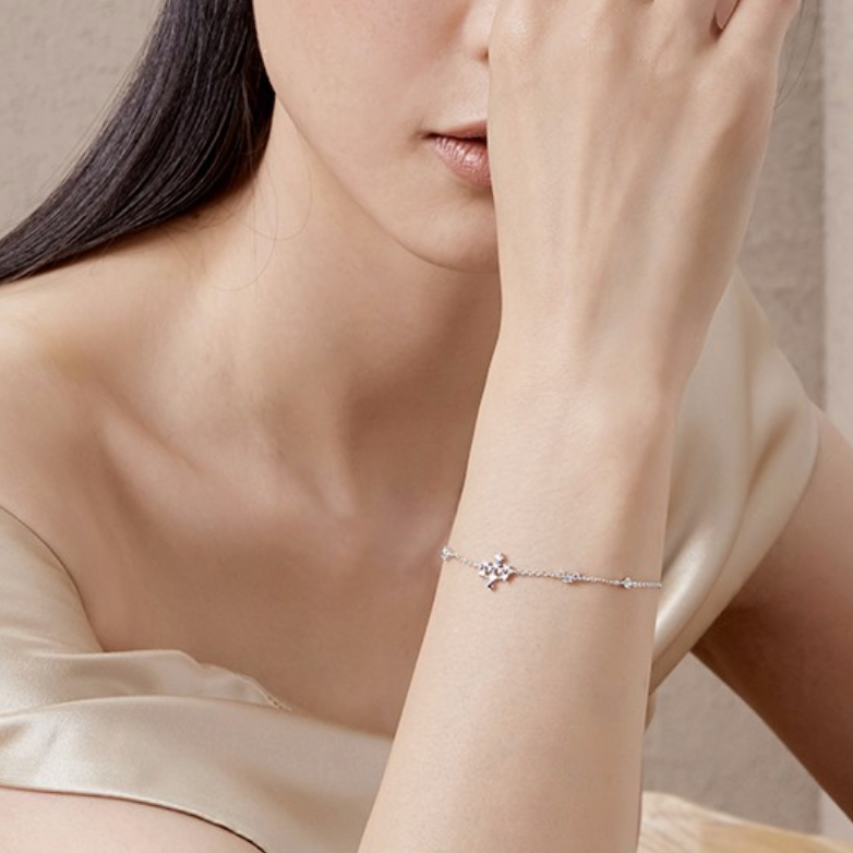 卡蒂罗 纯银韩版时尚手链