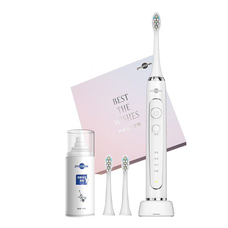 博皓 声波振动倒计时电动牙刷