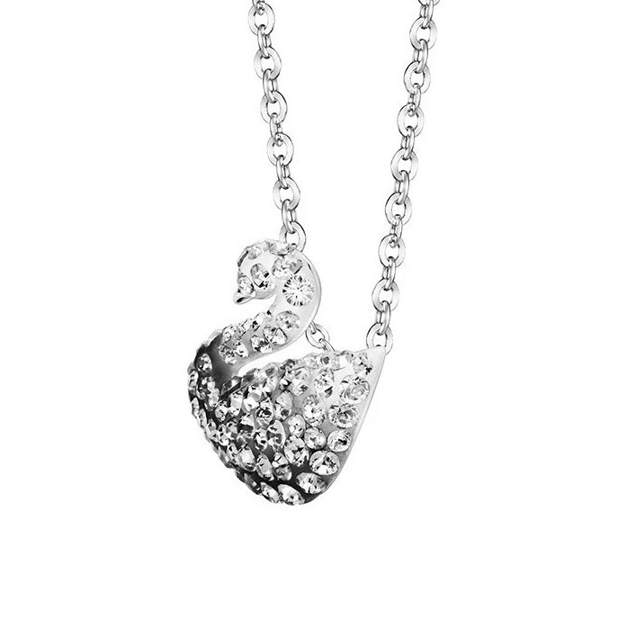 施华洛世奇渐变色小天鹅项链