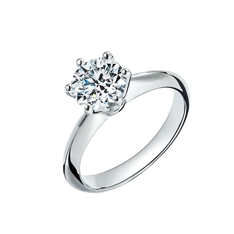 T400 圆润六爪戒指