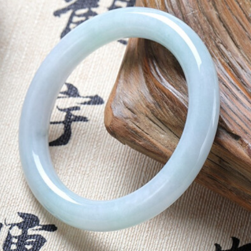 玉你相缘 紫罗兰翡翠手镯