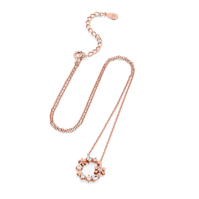 卡蒂罗 雪之花环项链