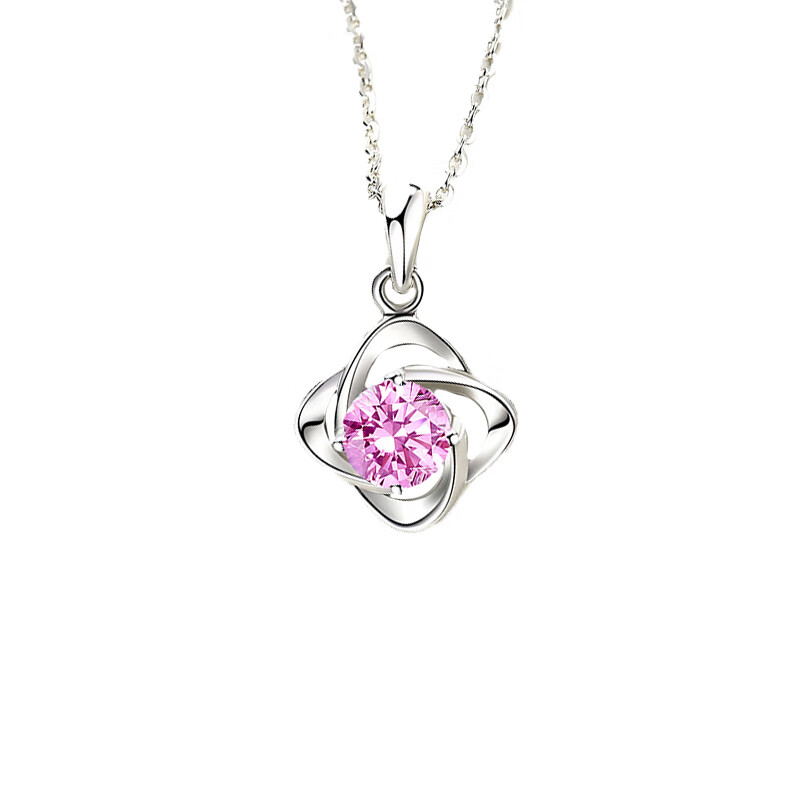 唯一四叶草足银项链