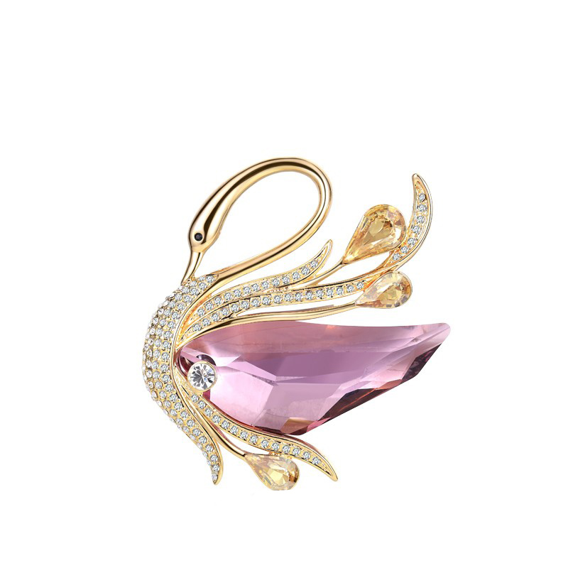 布兰琪 优雅天鹅 胸花