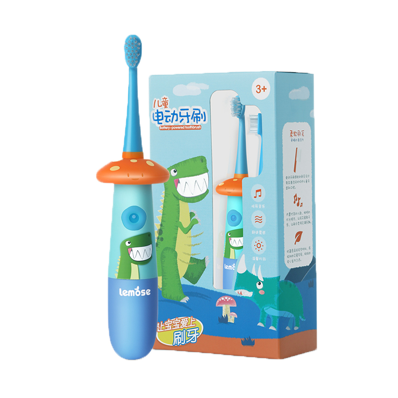 领模 防水软毛儿童电动牙刷